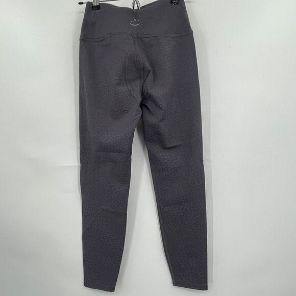 Beyond Yoga Gray High Waisted Fitted Patterned Leggings Small - Picture 3 of 5
